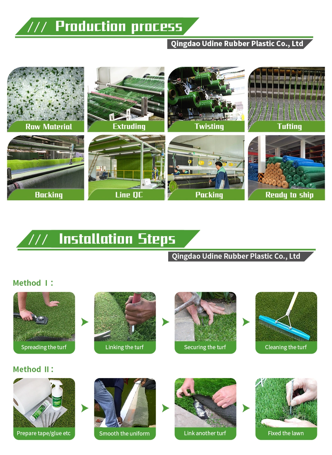 20mm 25mm 30mm 35mm 40mm 45mm Fire Resistant Durable Material Artificial Leisure Grass for Landscape Turf