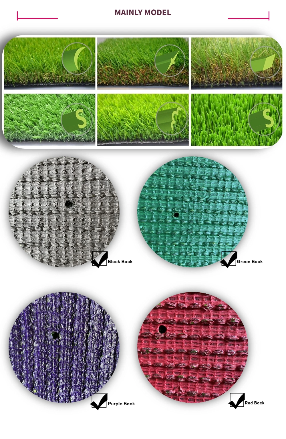 The Highest Quality Artificial Grass Made in China, Used for Indoor and Landscape, as Well as Indoor Grass for Pets and with Airtificial Grass